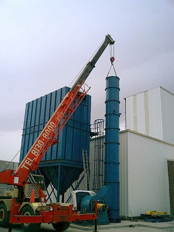 Izaje con grúa hidráulica — Estructuras Metálicas Industriales